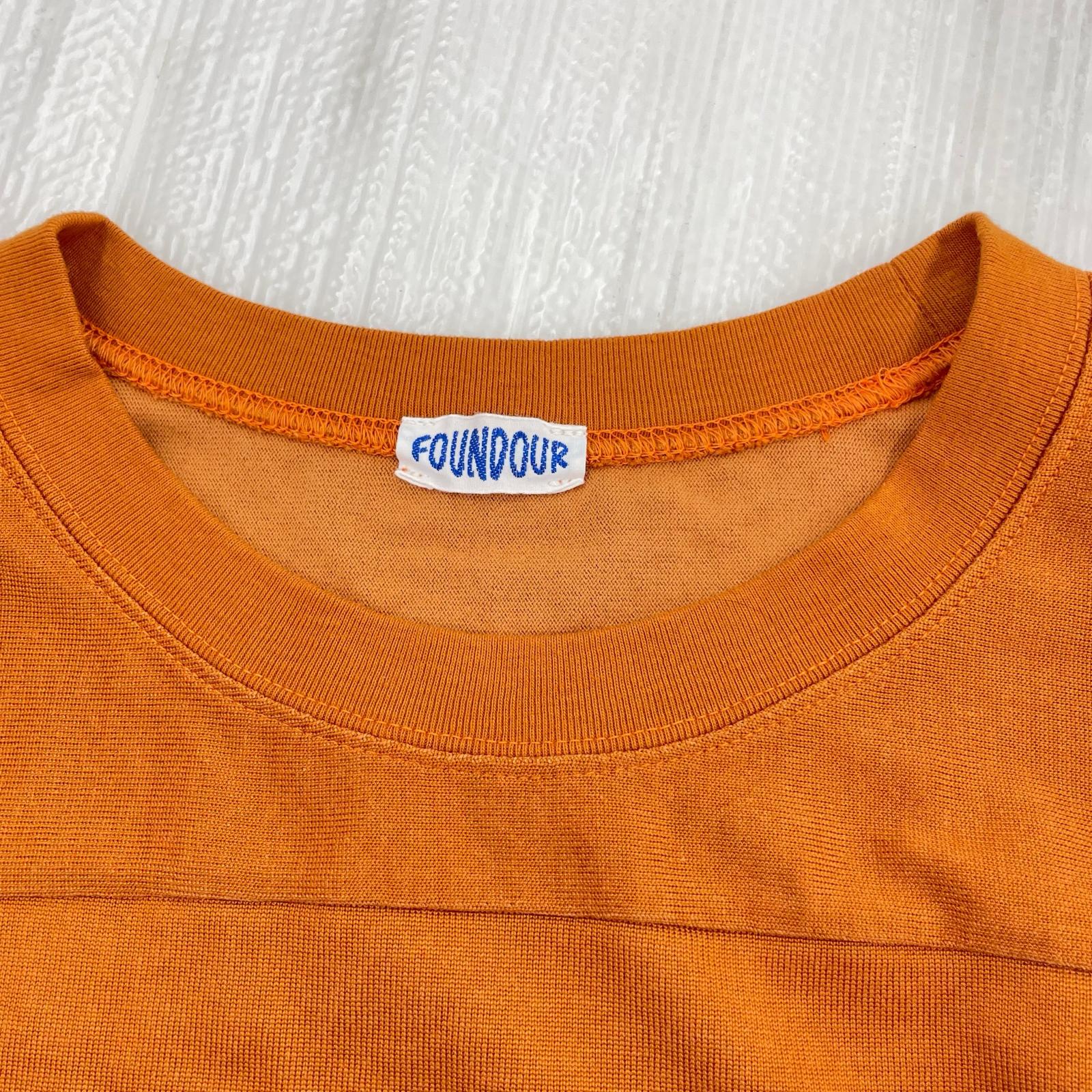 半袖Ｔシャツ FOUNDOUR 26SS COTTON RAYON FOOTBALL TEE 4 オレンジ 4 オレンジ