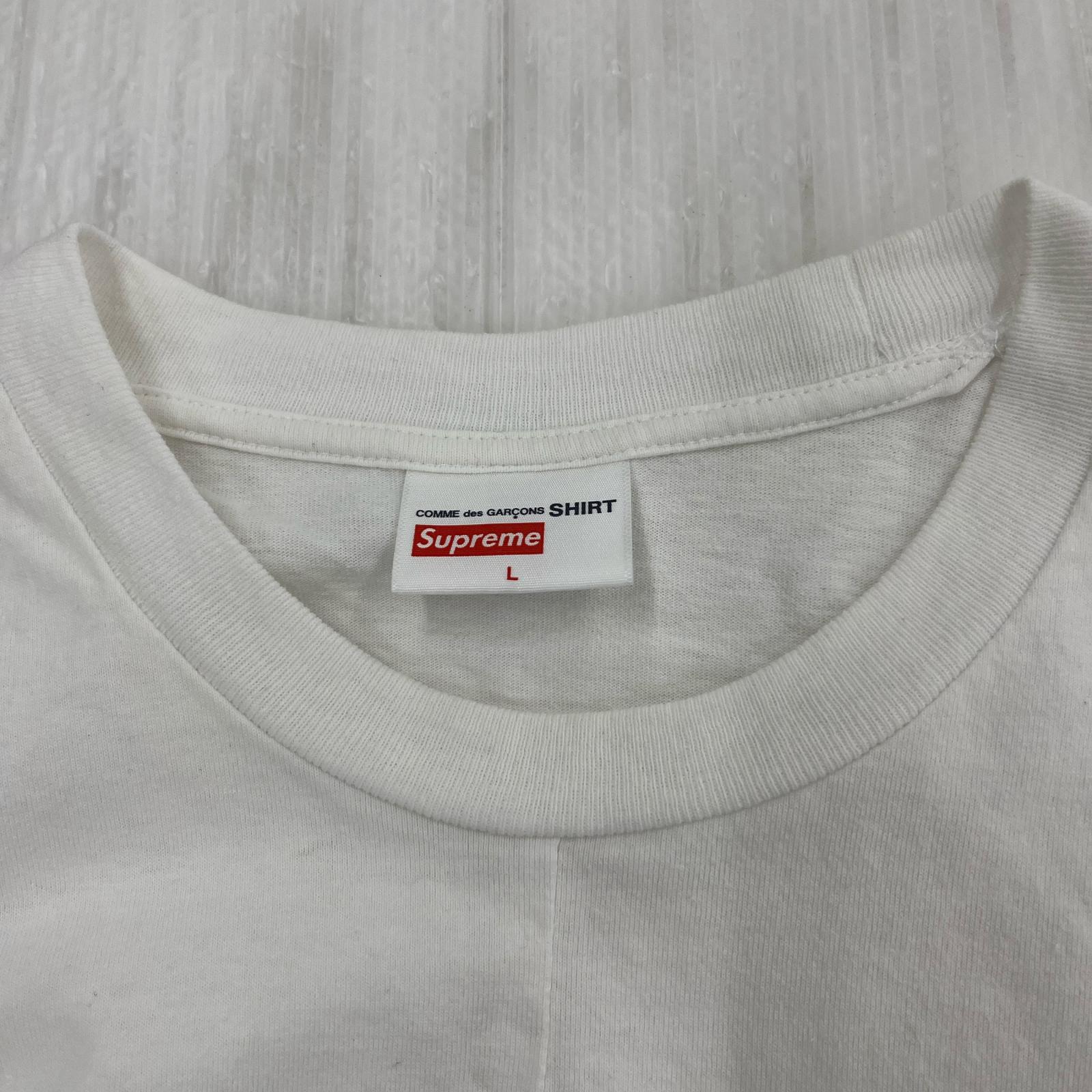 半袖Ｔシャツ ×COMME des GARCONS Split Box Logo Tee w L ホワイト