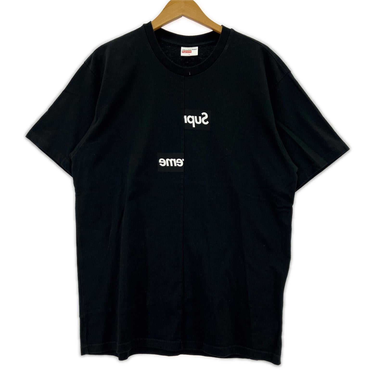 半袖Ｔシャツ ×COMME des GARCONS Split Box Logo Tee b L ブラック