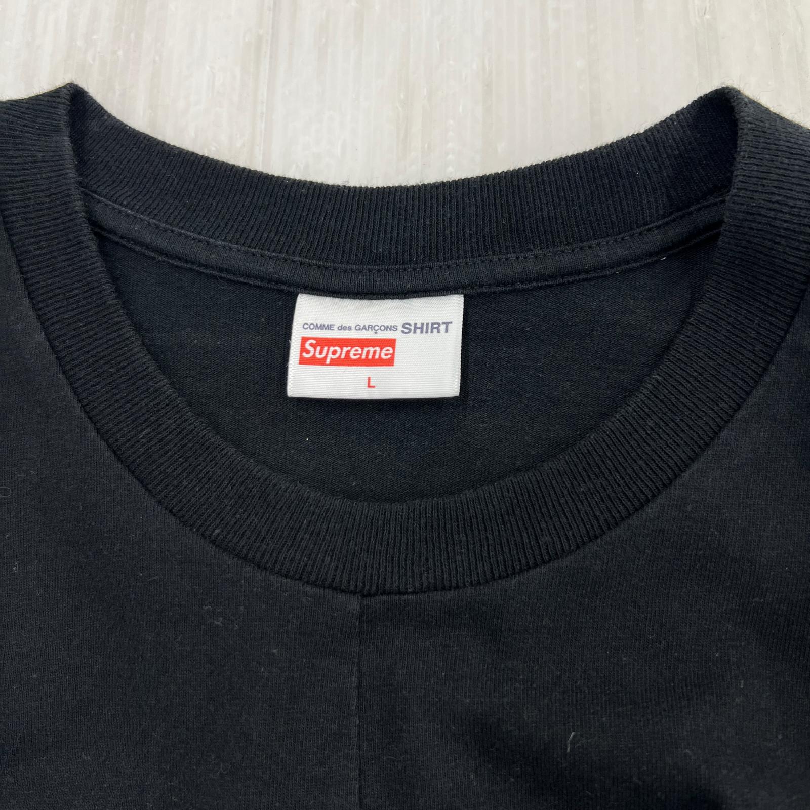 半袖Ｔシャツ ×COMME des GARCONS Split Box Logo Tee b L ブラック