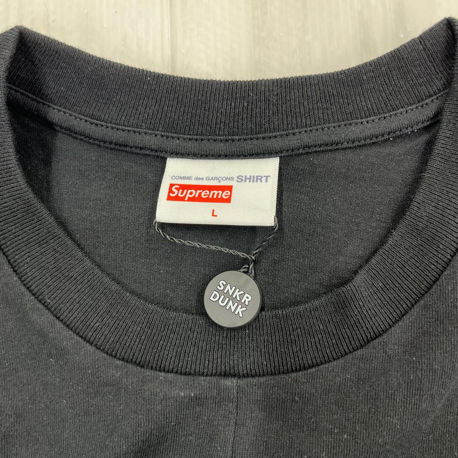 半袖Ｔシャツ ×COMME des GARCONS Split Box Logo Tee b L ブラック