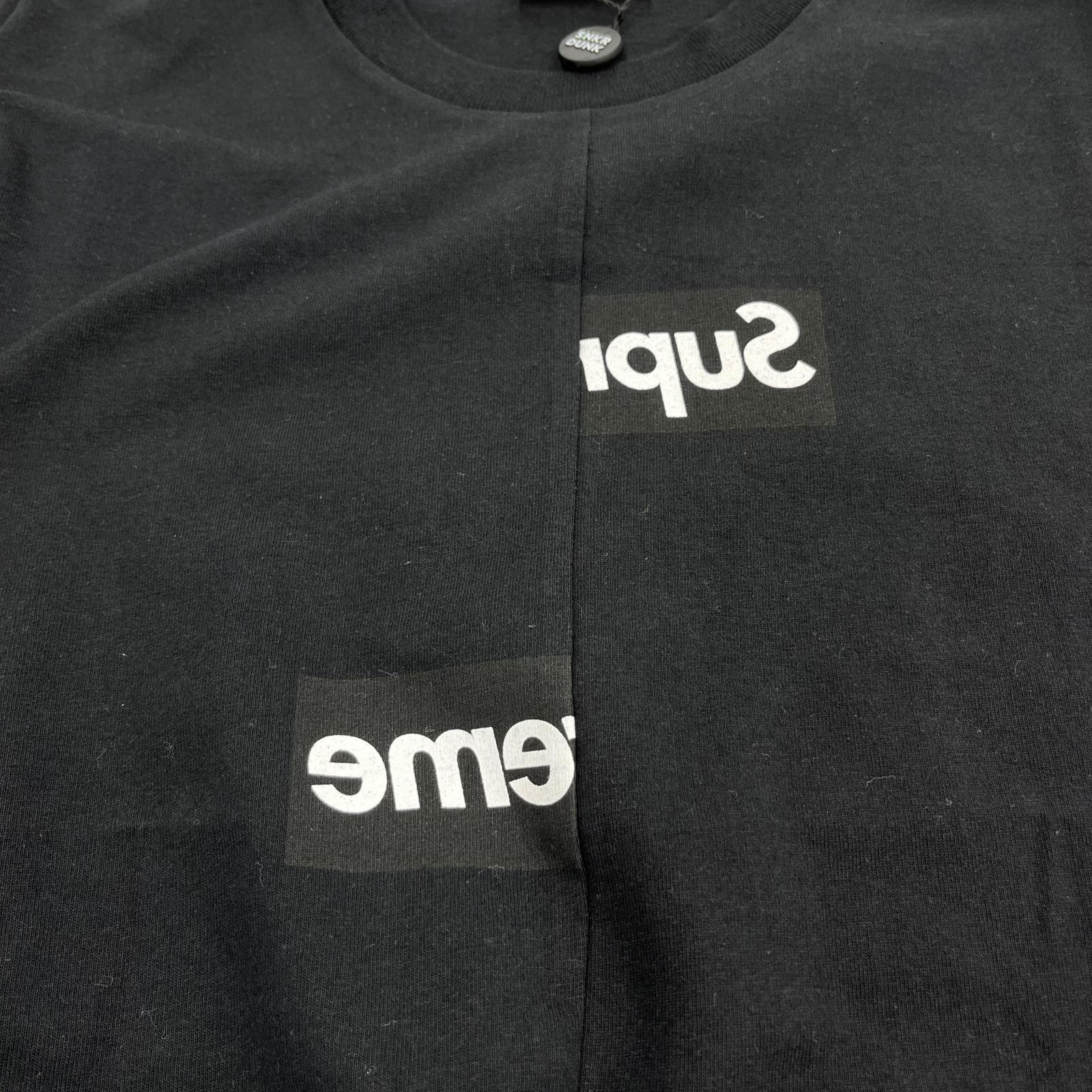 半袖Ｔシャツ ×COMME des GARCONS Split Box Logo Tee b L ブラック