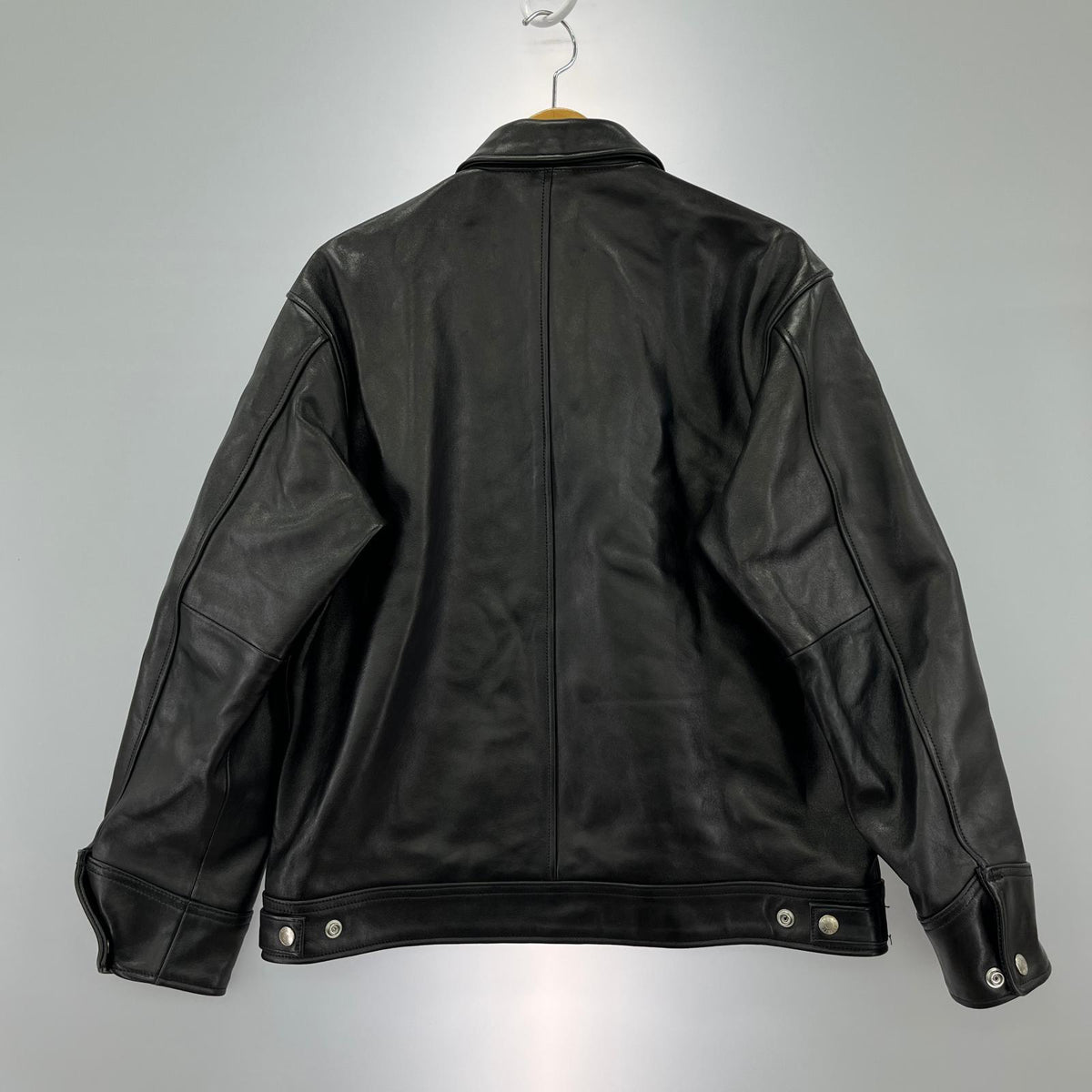 レザージャケット ﾗﾑﾚｻﾞｰ ﾄﾗｯｶｰｼﾞｬｹｯﾄ S ブラック