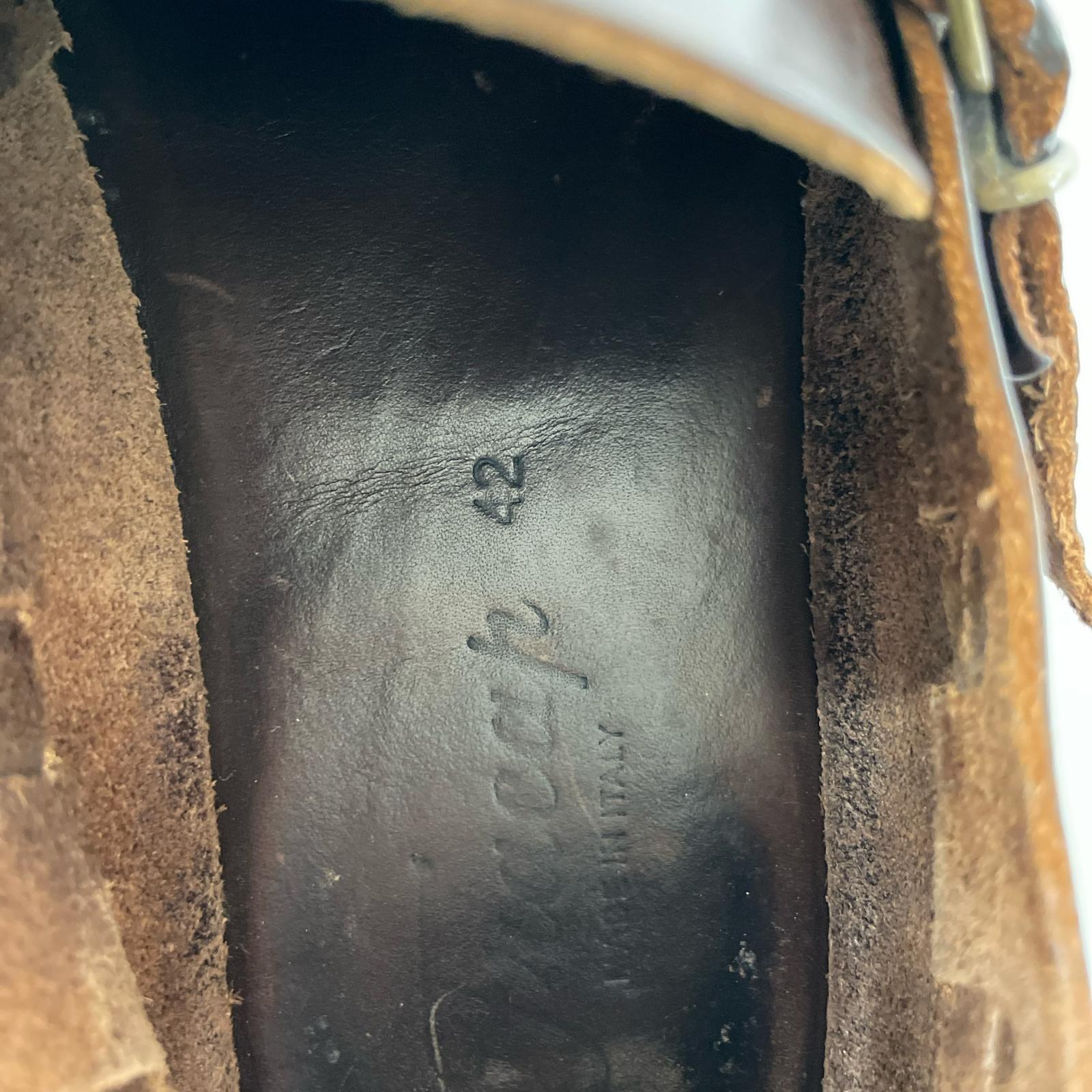シューズ Fracap レザー オーロラシューズ 茶 ブラウン