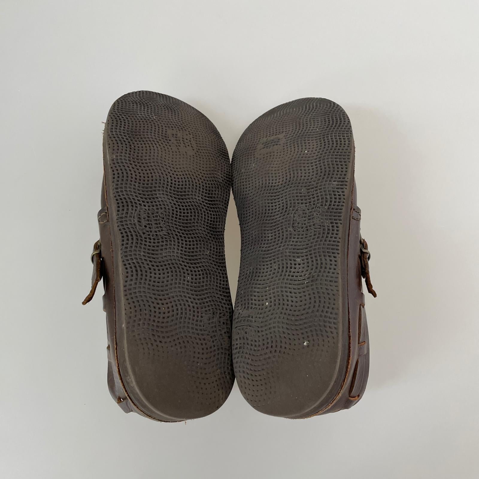 シューズ Fracap レザー オーロラシューズ 茶 ブラウン