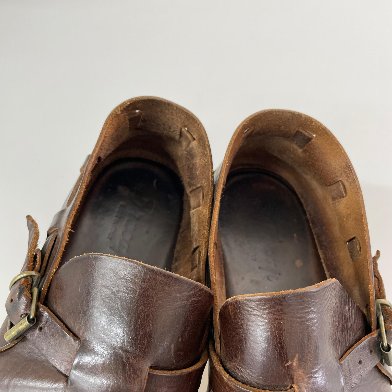 シューズ Fracap レザー オーロラシューズ 茶 ブラウン