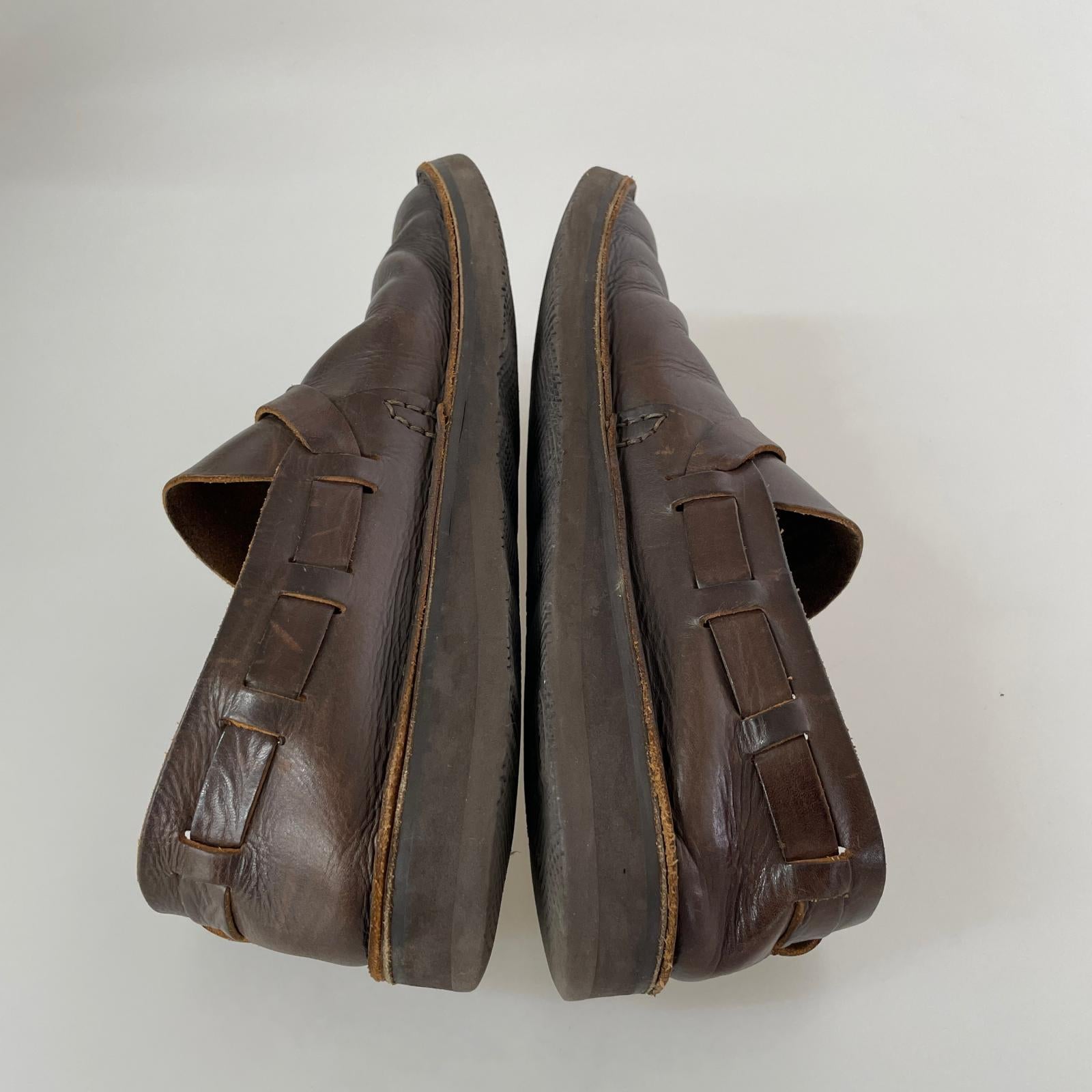 シューズ Fracap レザー オーロラシューズ 茶 ブラウン