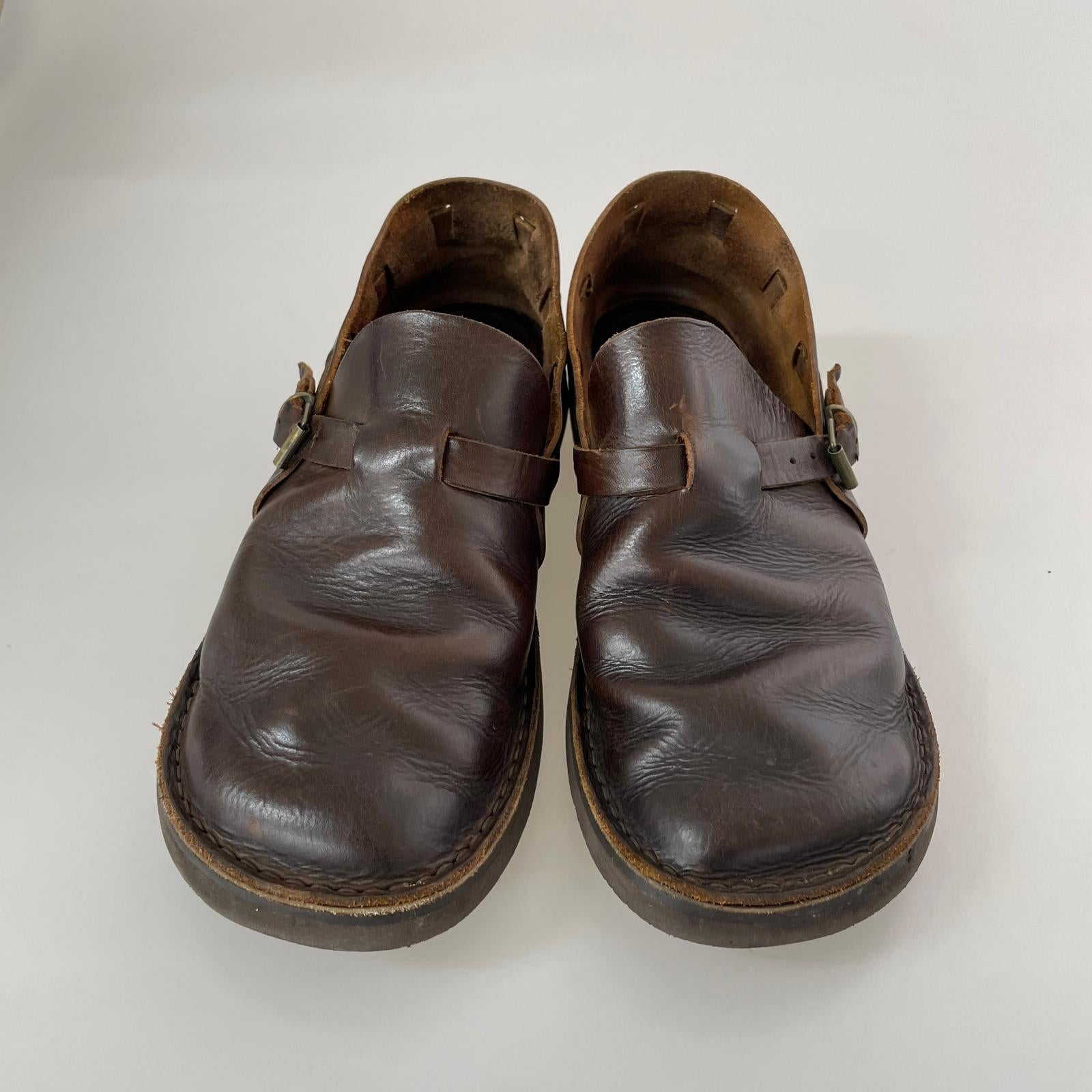 シューズ Fracap レザー オーロラシューズ 茶 ブラウン