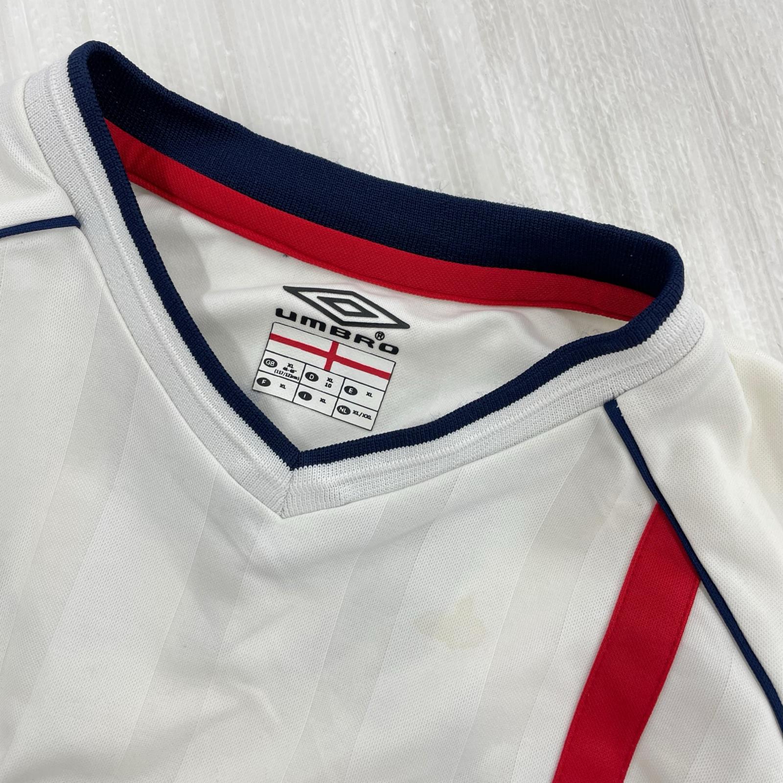 半袖Ｔシャツ イングランド代表 ゲームシャツ ベッカム サイズXL ホワイト