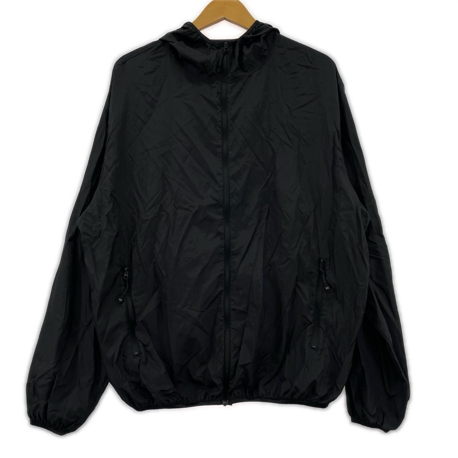 マウンテンパーカー SEE NO EVILワッペンフーデッドブルゾン(L)黒