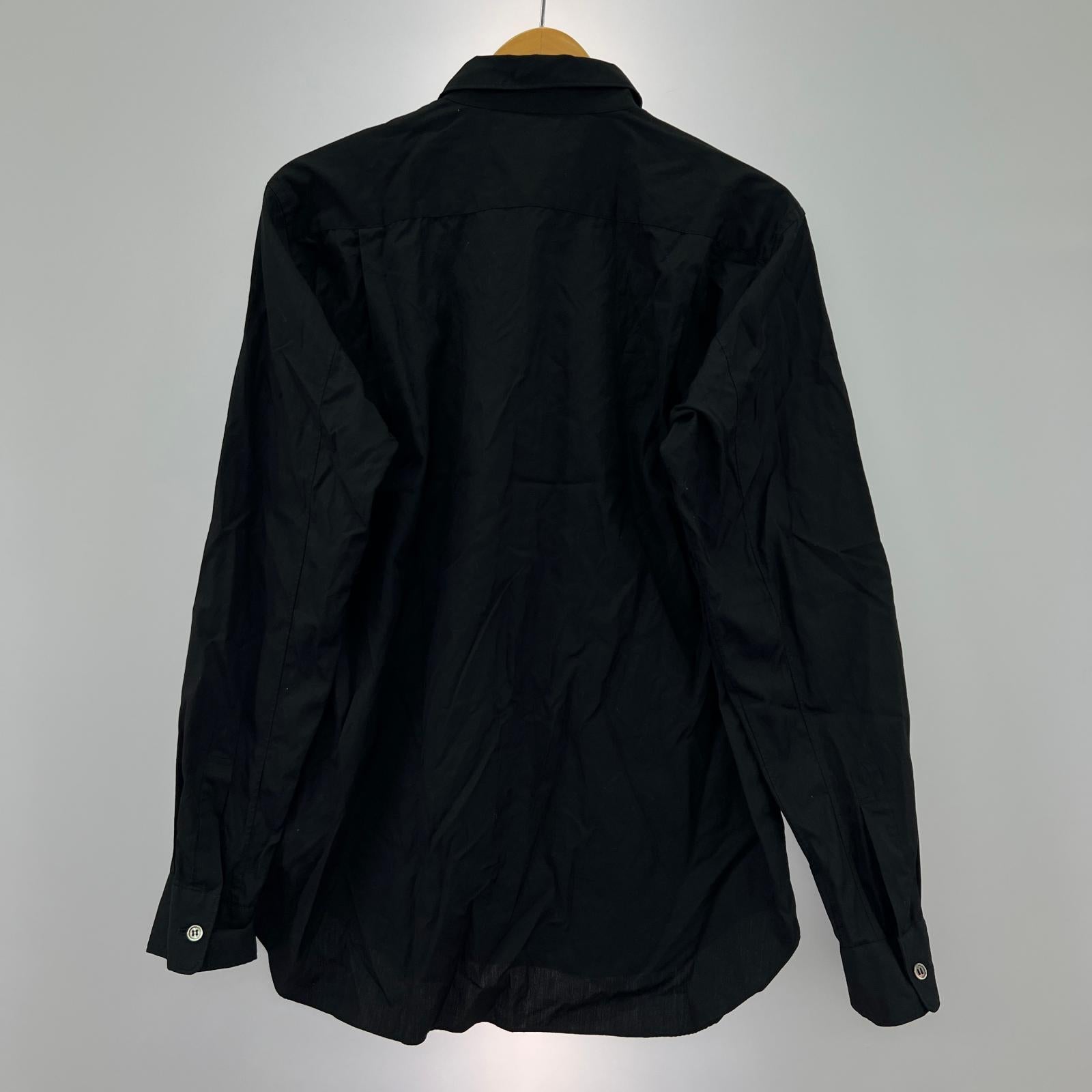 長袖シャツ HOMME PLUS BASIC SHIRT S ブラック