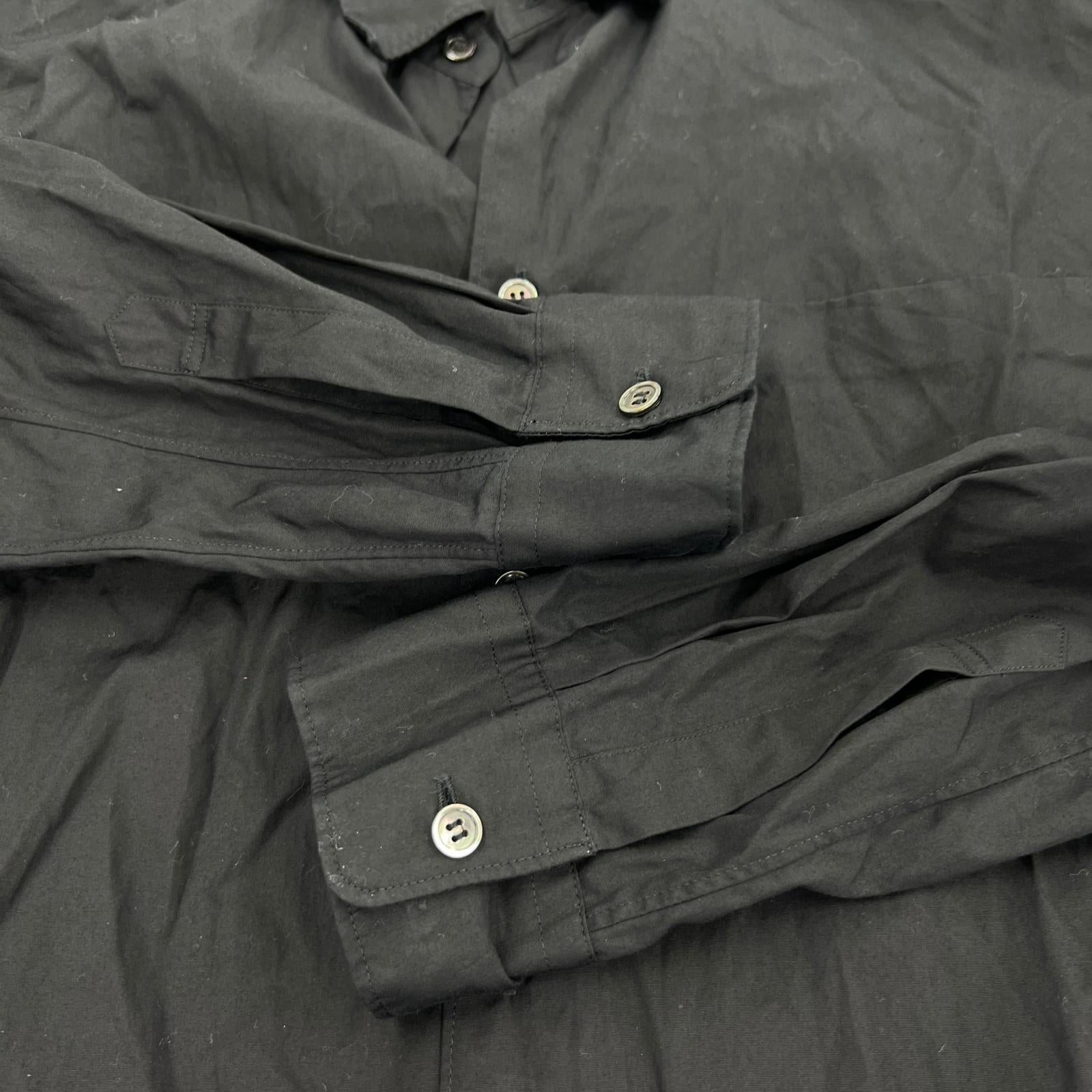 長袖シャツ HOMME PLUS BASIC SHIRT S ブラック