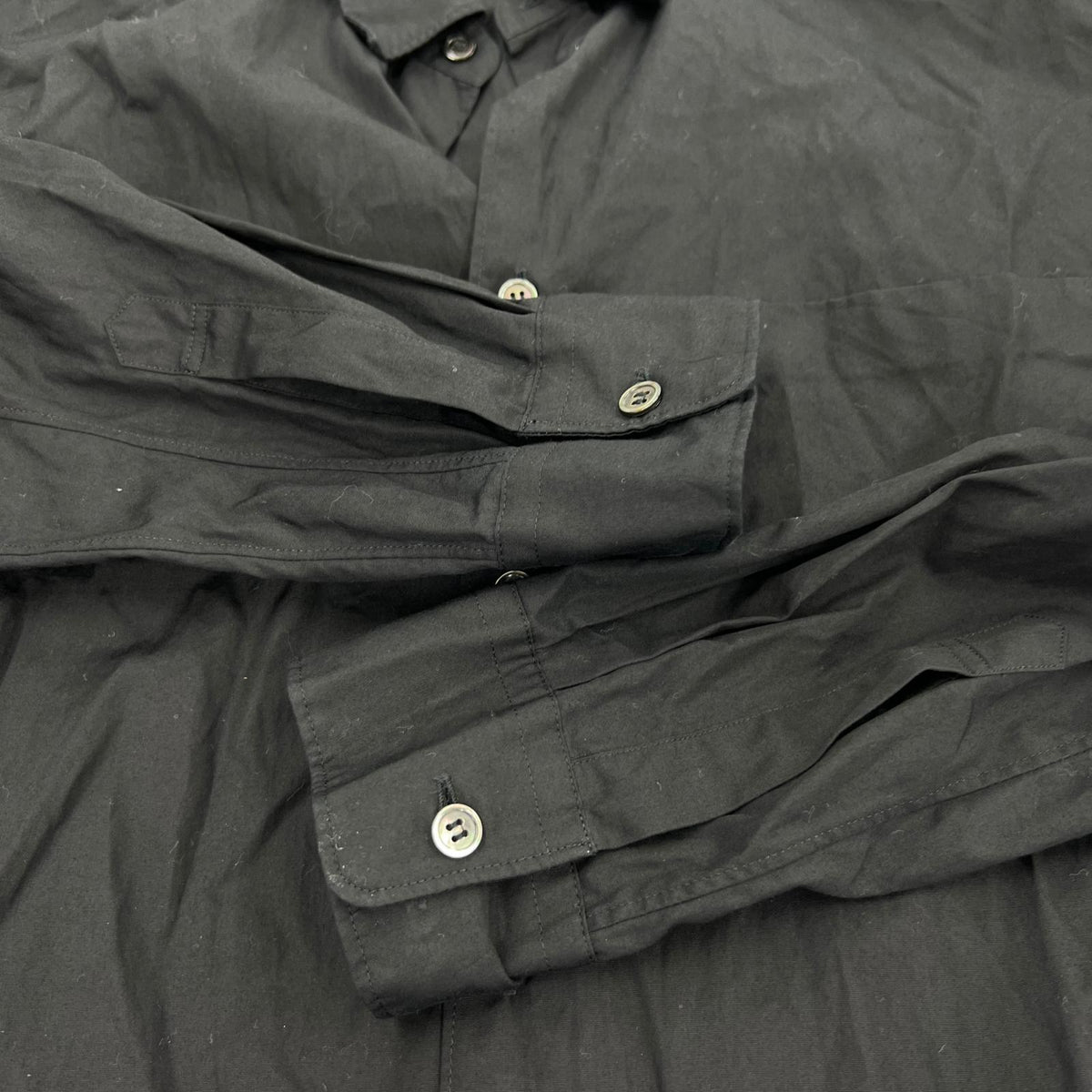 長袖シャツ HOMME PLUS BASIC SHIRT S ブラック