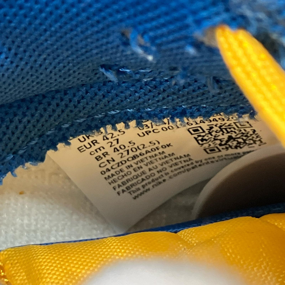 スニーカー Dunk Low University Gold DD1391-402 27cm (US9 UK8 1/2 EU44)