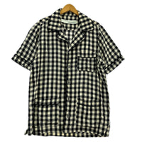 半袖シャツ OFF-WHITE ｷﾞﾝｶﾞﾑﾁｪｯｸ ﾊﾟｼﾞｬﾏｼｬﾂ（M） M