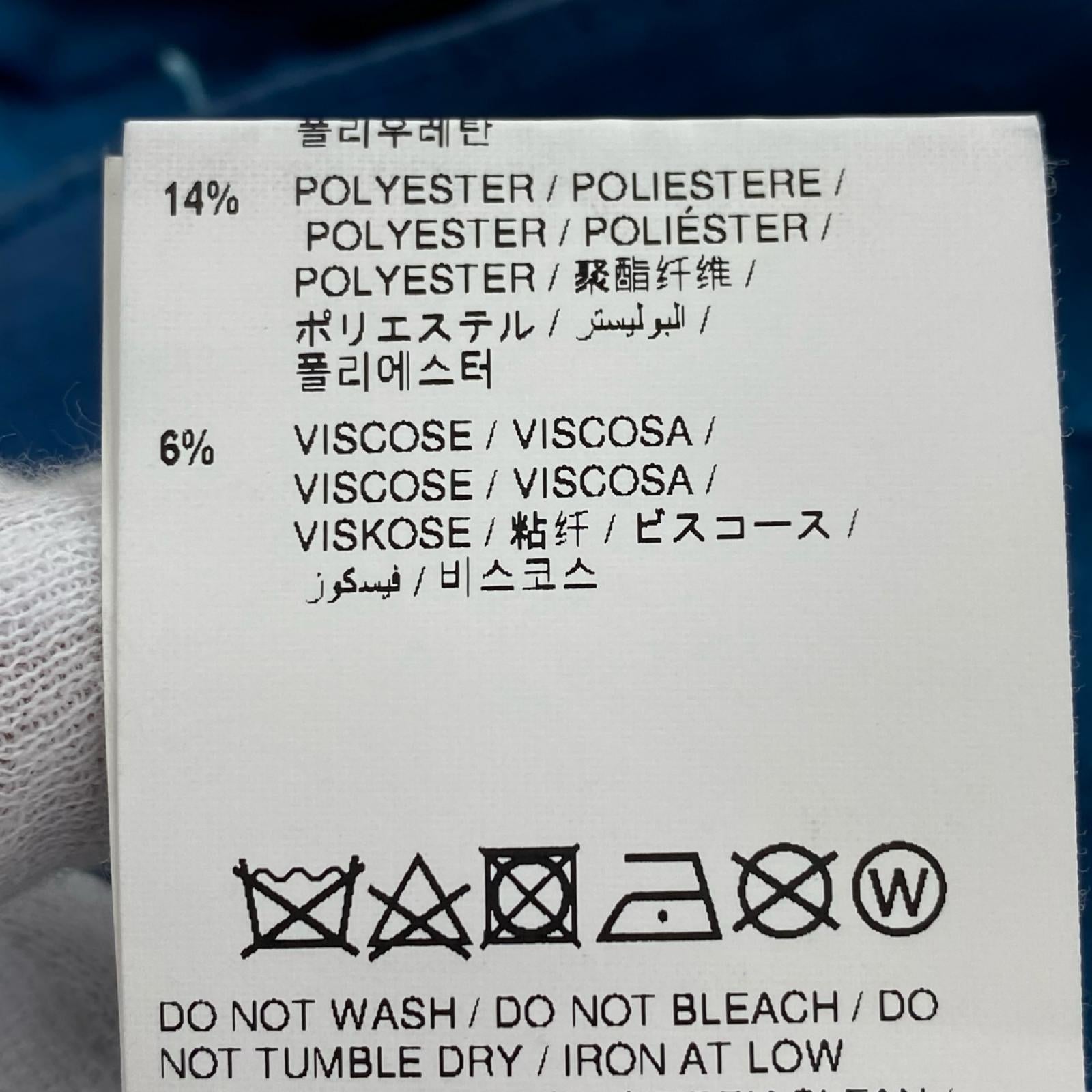 パンツ OFF-WHITE ﾘｯﾌﾟｽﾄｯﾌﾟ ｶｰｺﾞﾊﾟﾝﾂ ﾀｲﾀﾞｲﾌﾞﾙｰ（W36） ブルー