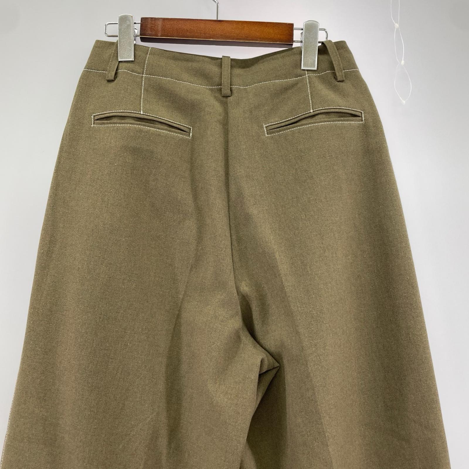 パンツ anuke 62420703 Heather Tuck Pants 38 ブラウン