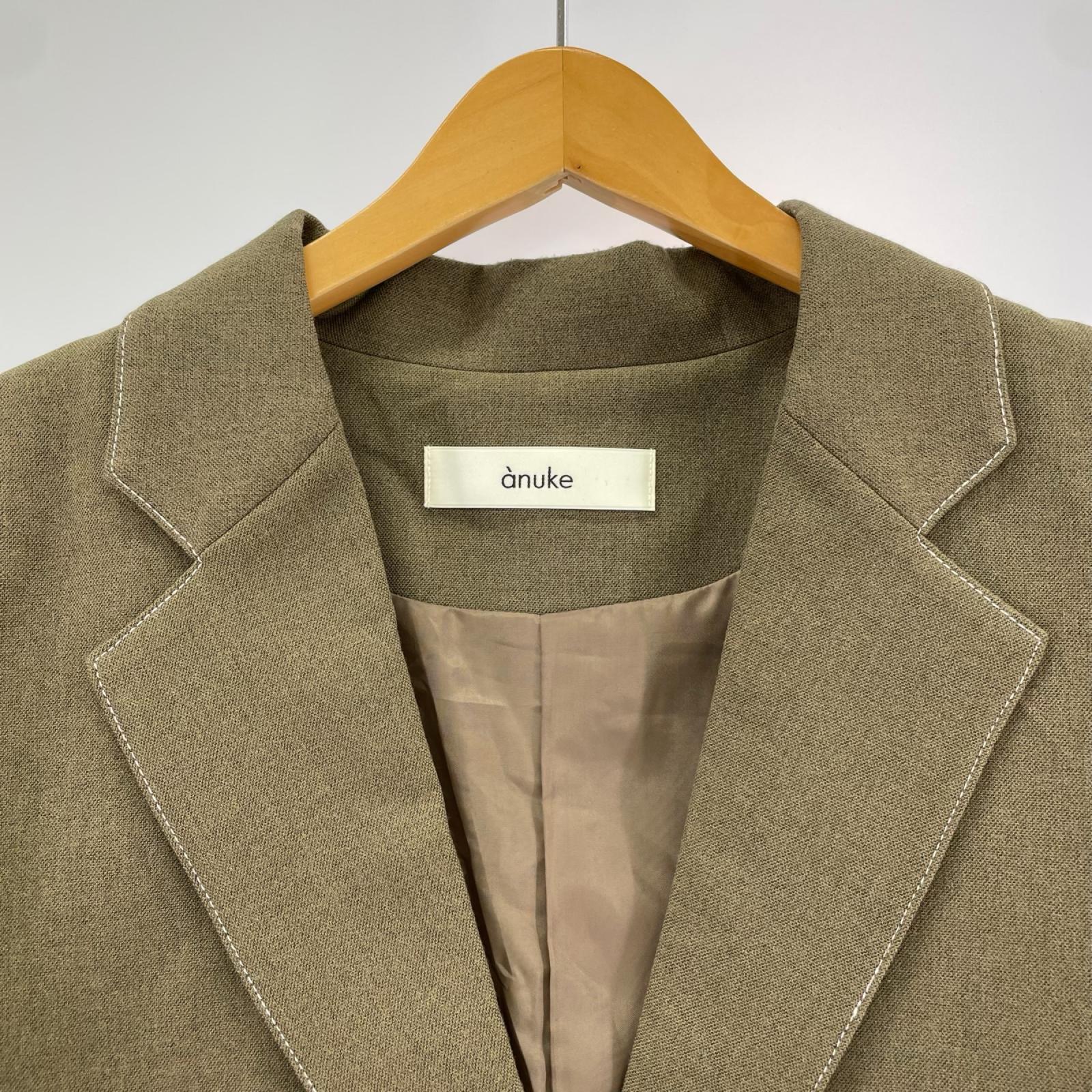 テーラードジャケット anuke 62420101 Heather Short Jacket 38