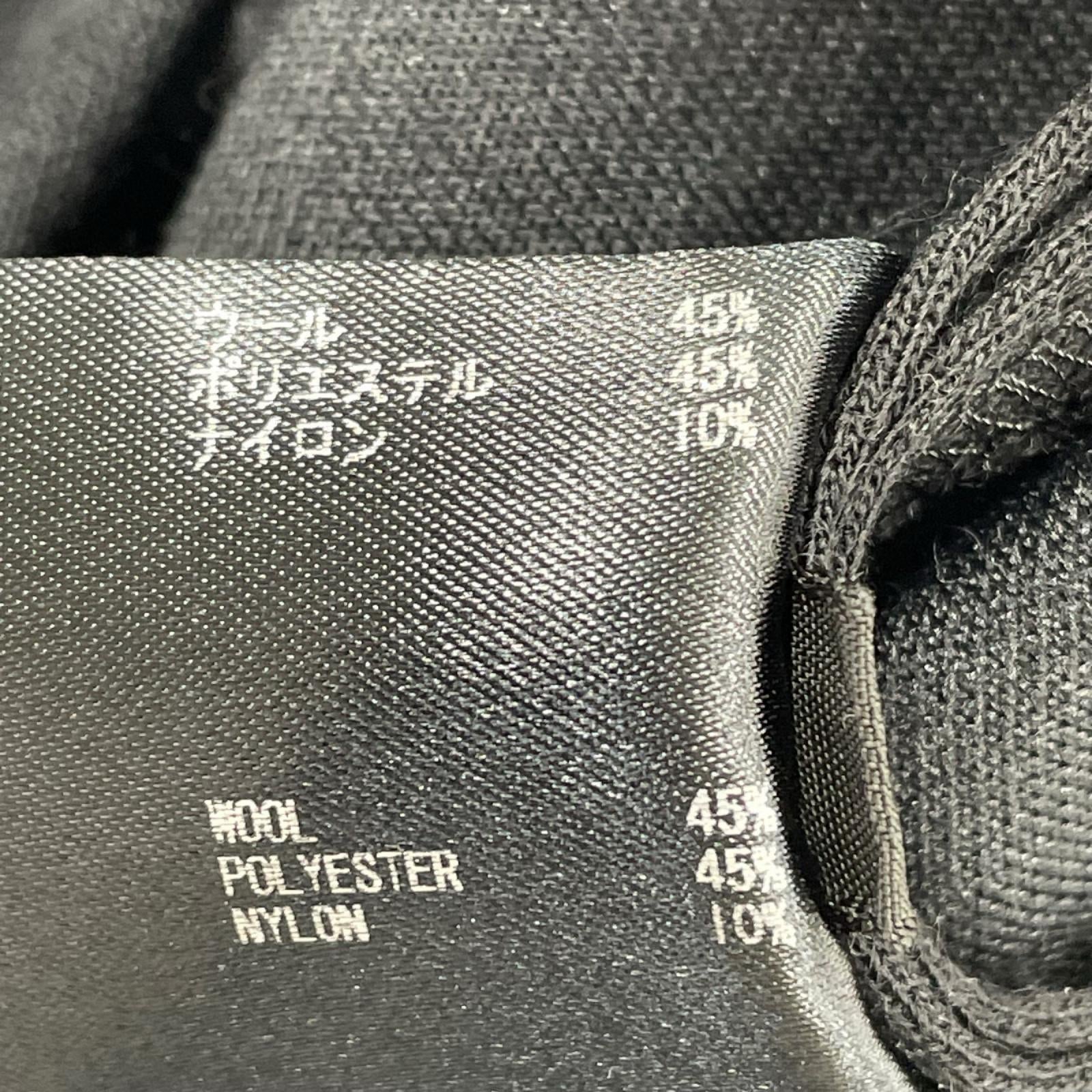 ワンピース HE RERACS SIDE OPEN STANDCOLLAR DRESS 38 ブラック