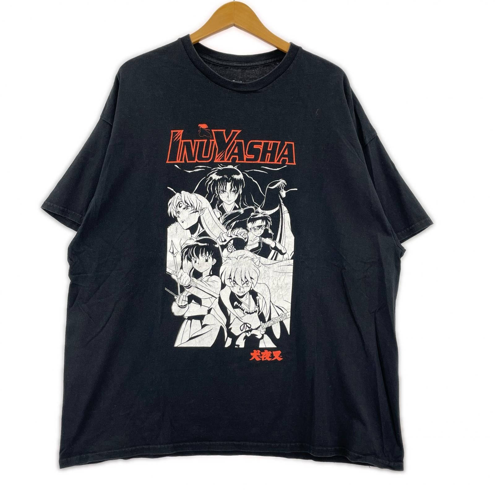 半袖Ｔシャツ 犬夜叉 黒 (2XL) ブラック