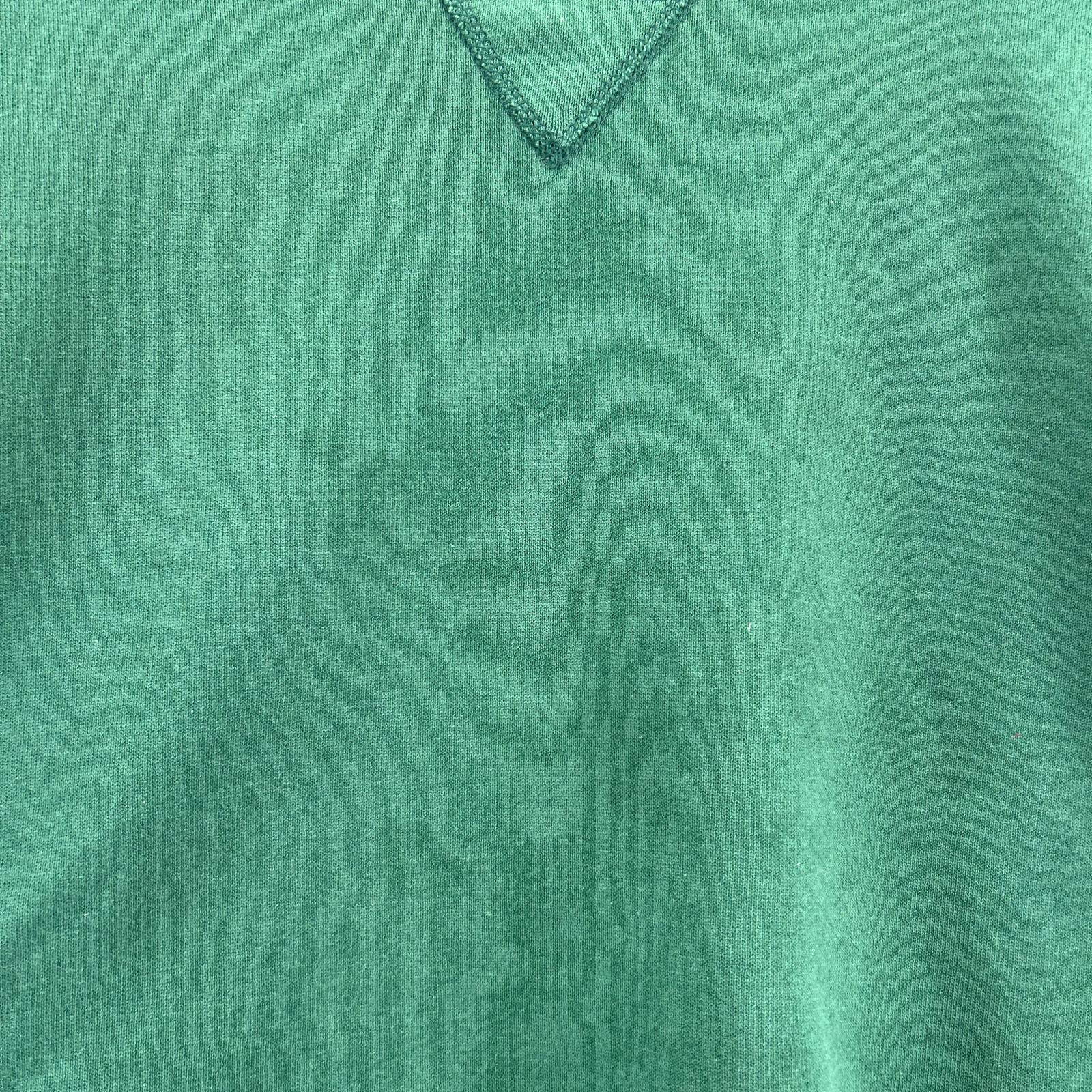 スウェット RUSSELL ATHLETIC 90s 前V L グリーン