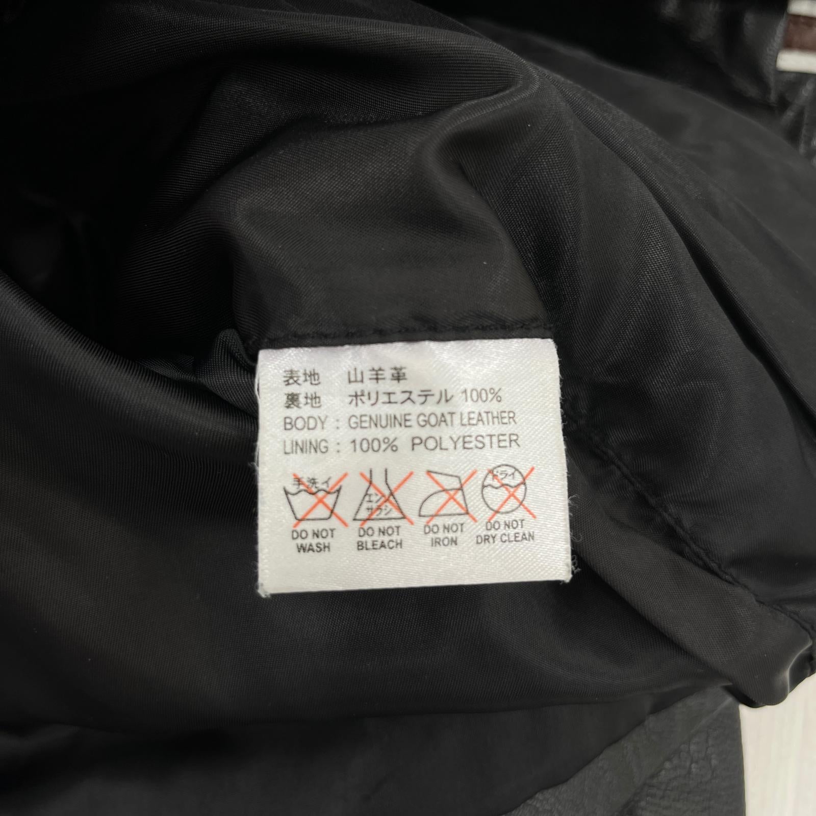 ライダースジャケット DEGNER シングルライダース M M ブラック