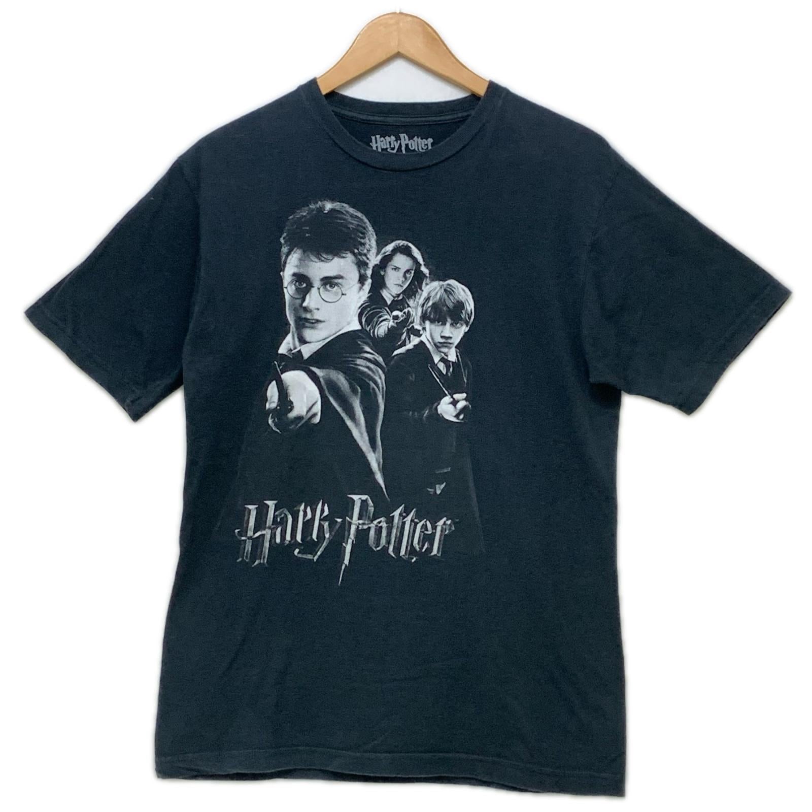 半袖Ｔシャツ 00s Harry Potter 主人公3人 プリントTee M ブラック M