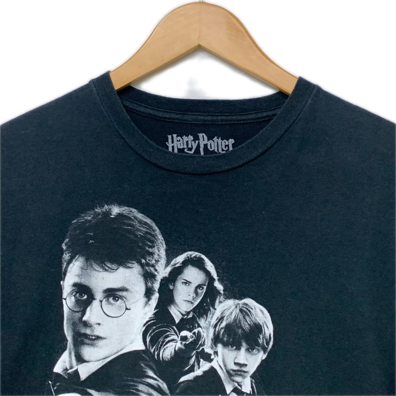 半袖Ｔシャツ 00s Harry Potter 主人公3人 プリントTee M ブラック M