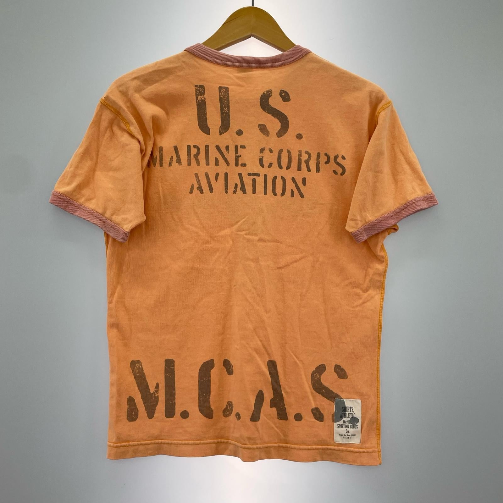 半袖Ｔシャツ U.S.M.C オレンジ (S) S オレンジ