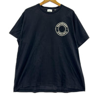 半袖Ｔシャツ ﾜﾝﾎﾟｲﾝﾄ ﾌﾟﾘﾝﾄﾛｺﾞ S ブラック