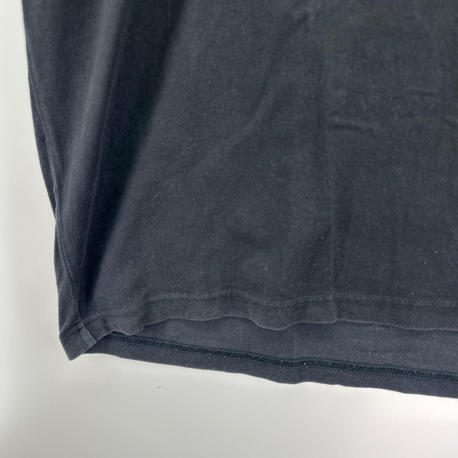 半袖Ｔシャツ ﾜﾝﾎﾟｲﾝﾄ ﾌﾟﾘﾝﾄﾛｺﾞ S ブラック