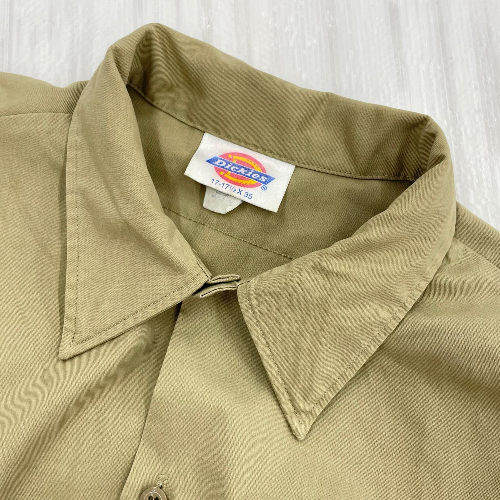 長袖シャツ 80s USA製 ワークシャツ ベージュ ベージュ