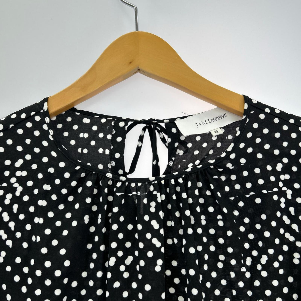 長袖Ｔシャツ J&M DAVIDSON ﾌﾞﾗｳｽ ﾄﾞｯﾄ ﾌﾞﾗｯｸ（8） ブラック