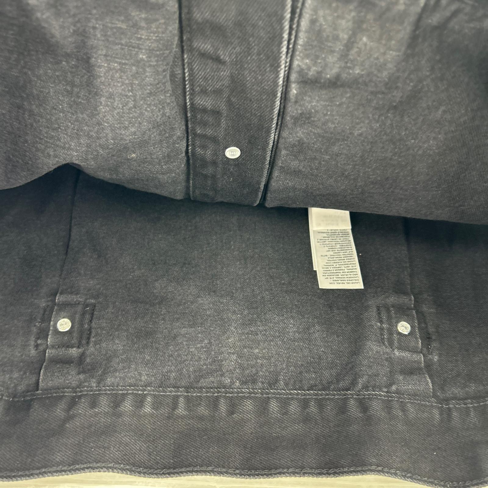 デニムジャケット ｘEDIFICE Type1 Trucker Jacket COLLARLESS M ブラック