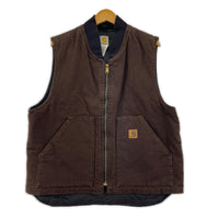 その他アウター Carhartt 00ｓ USA製 中綿ダッグベスト 茶 V02 DKB (L) ブラウン