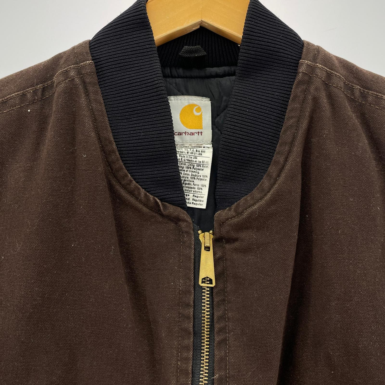 その他アウター Carhartt 00ｓ USA製 中綿ダッグベスト 茶 V02 DKB (L) ブラウン