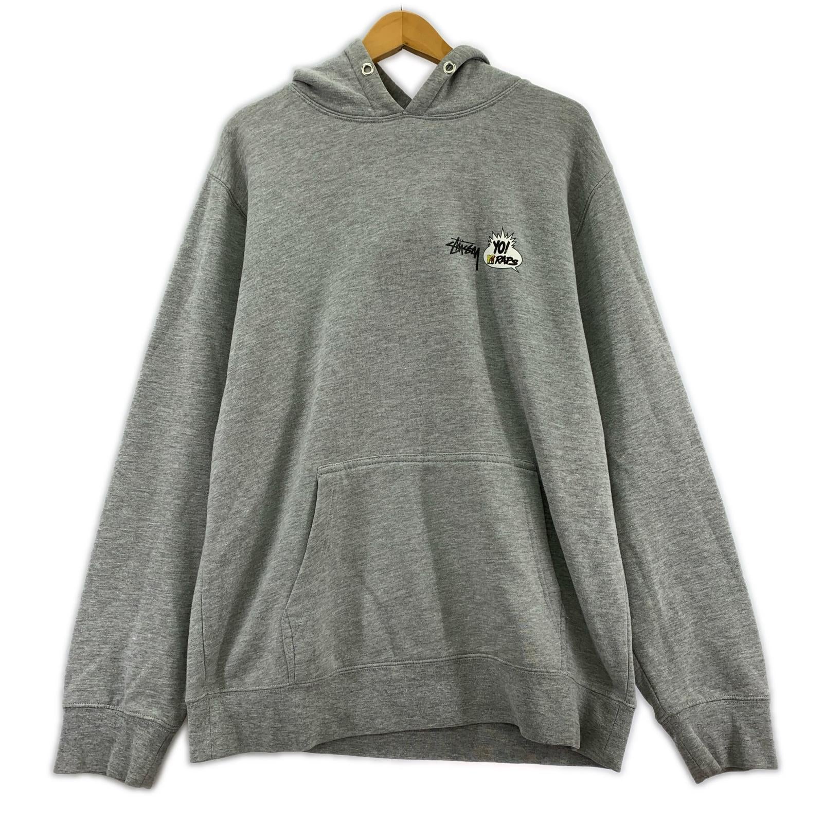 パーカー STUSSY YO!MTV RAPS POパーカー L グレー L グレー