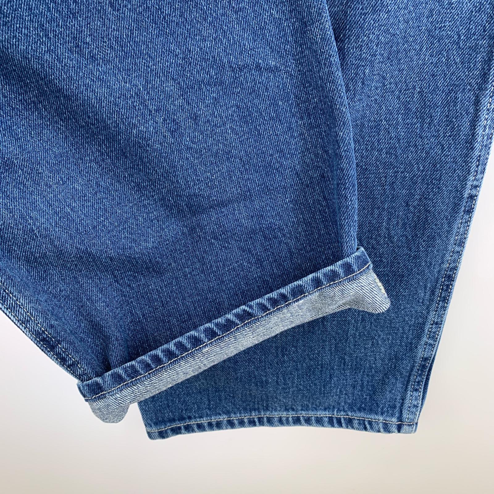 デニムパンツ STUSSY ダブルニーデニムパンツ 34 ブルー 34 ネイビー