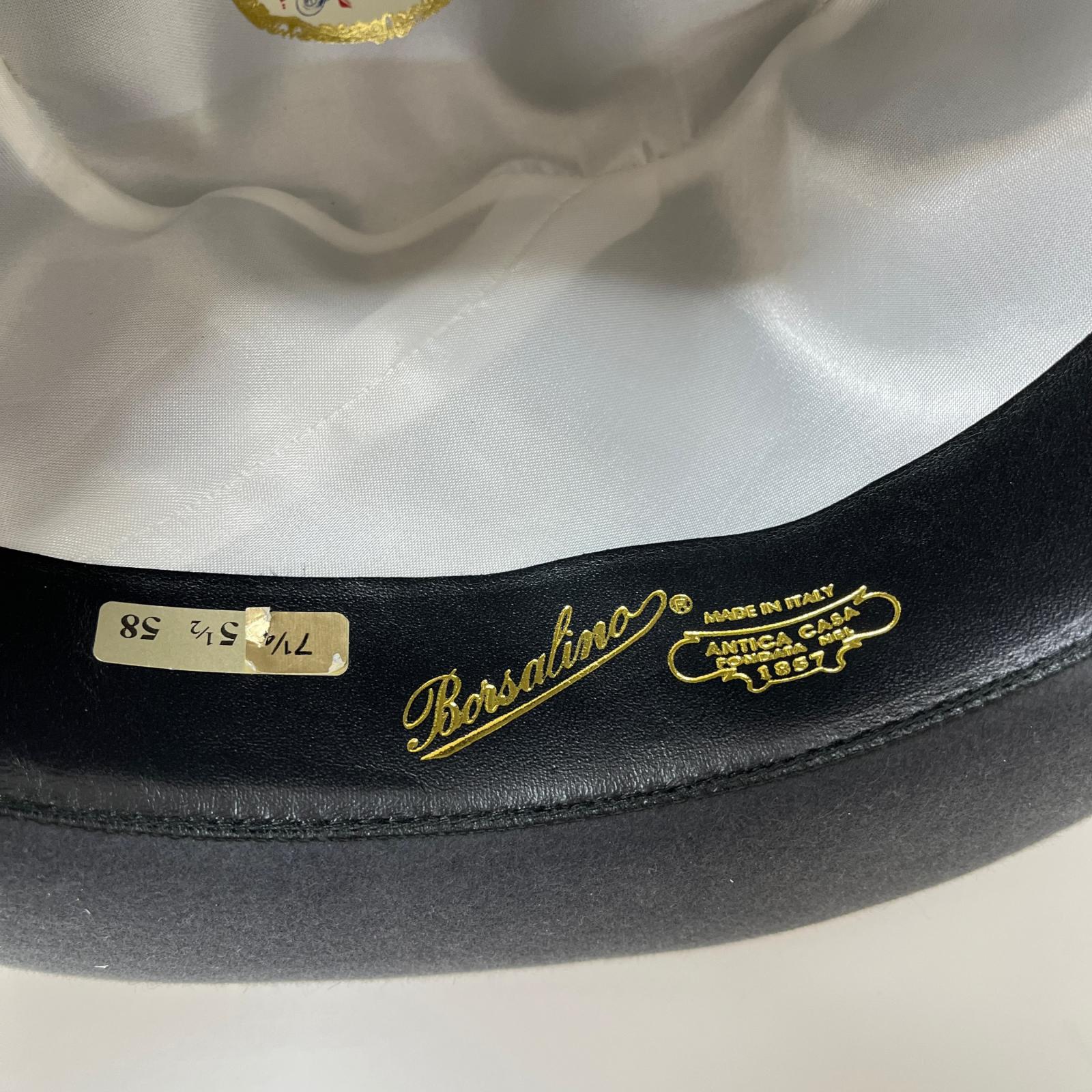 ハット Borsalino TRIONFO フェルトハット グレー グレー