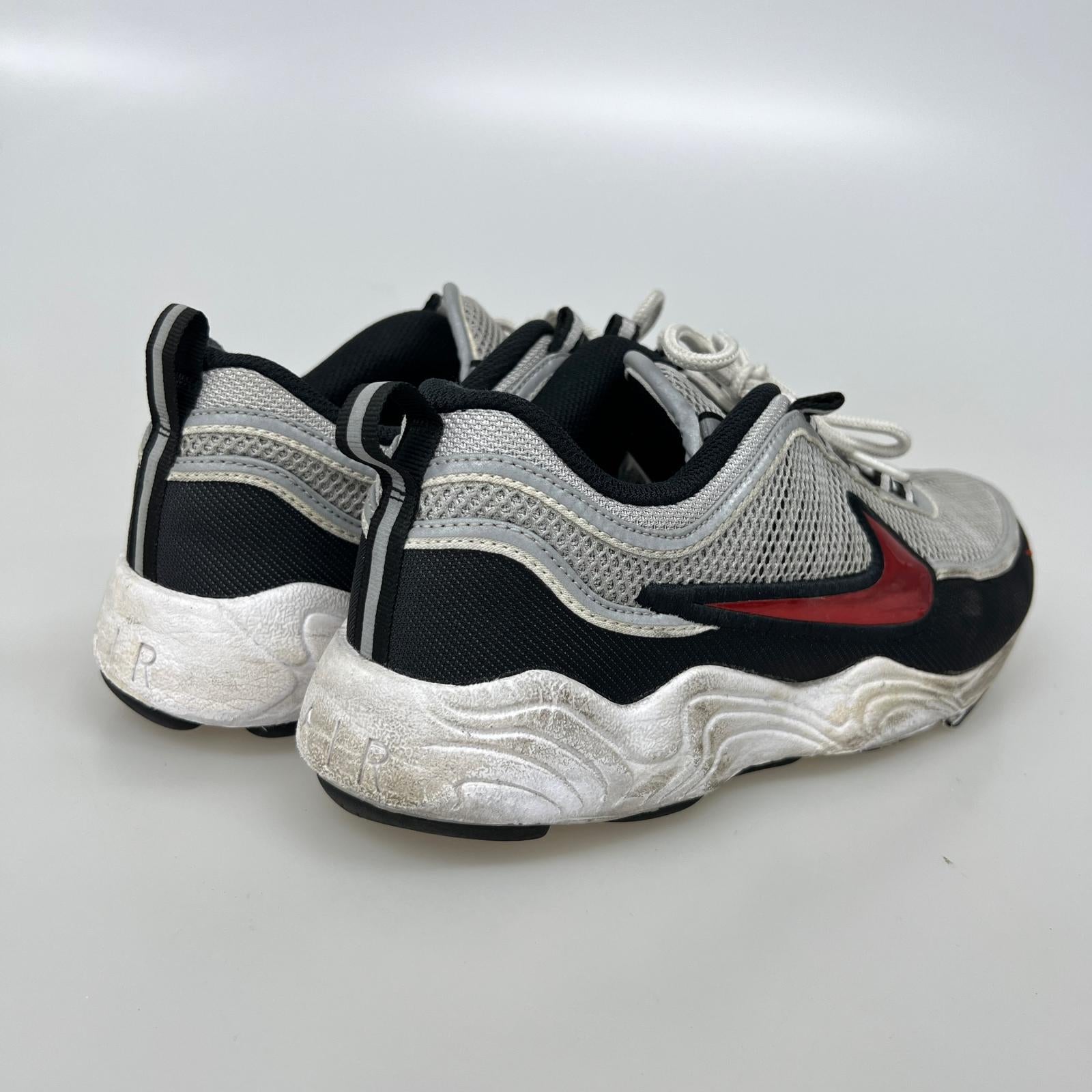 スニーカー AIR ZOOM SPIRIDON SP シルバー レッド (27.5) 27.5cm (US9 1/2 UK9 EU45) グレー