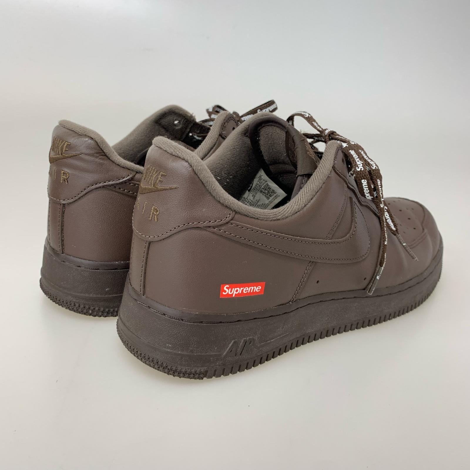 スニーカー ×Supreme/AIR FORCE 1 LOW/28.5/CU9225-200 28.5cm (US10 1/2 UK10 EU47) ブラウン