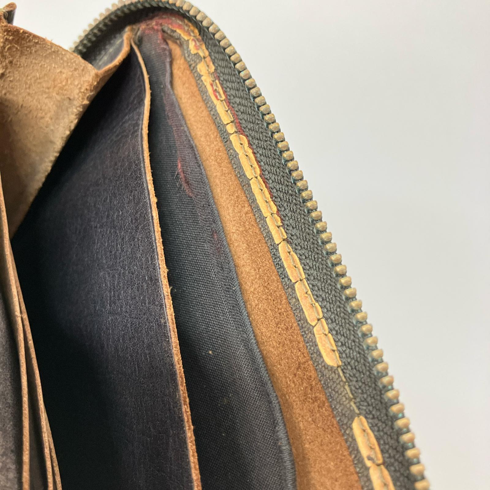 長財布 レザー　ブラウン ブラウン