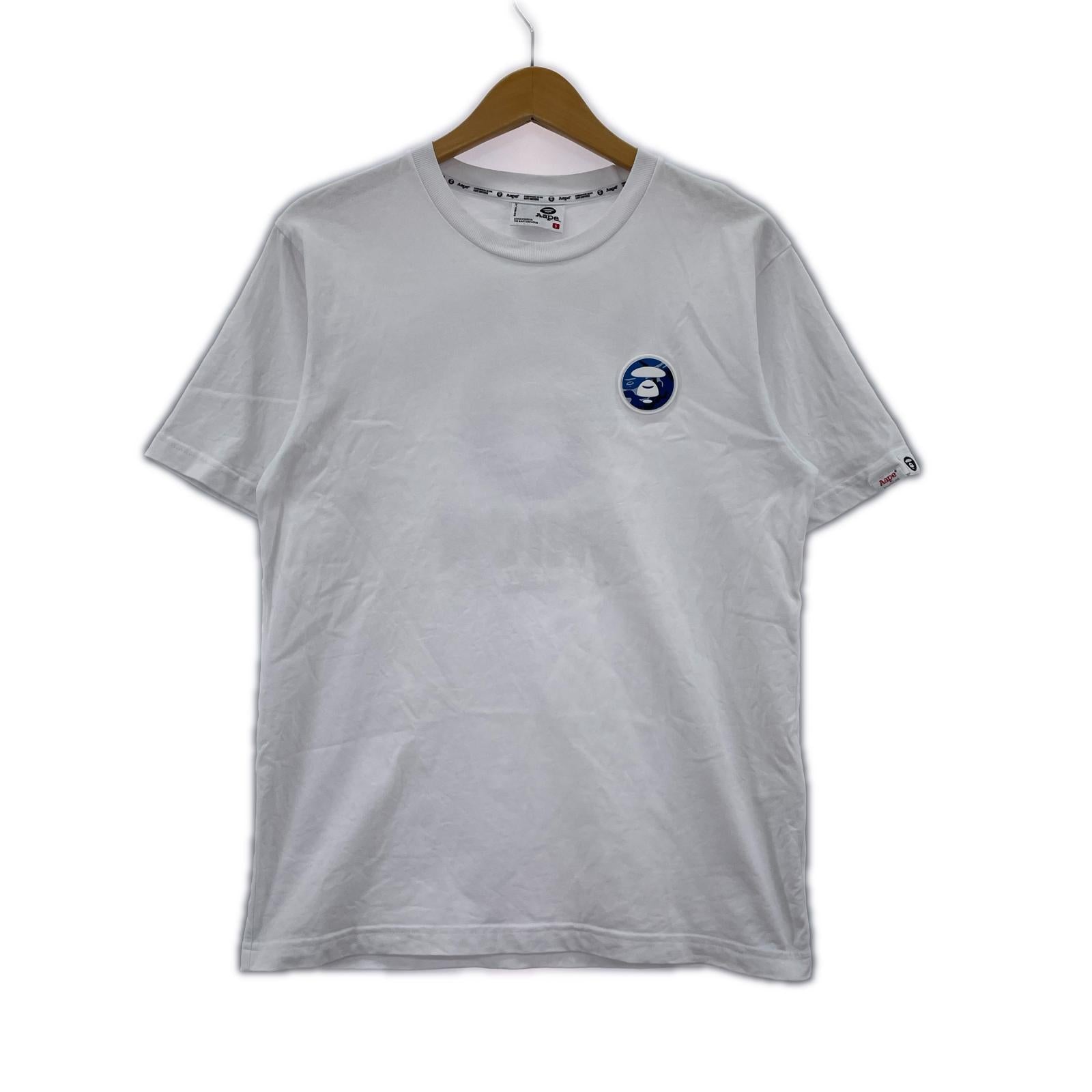 半袖Ｔシャツ AAPE Moonface logo tee S WHT S ホワイト