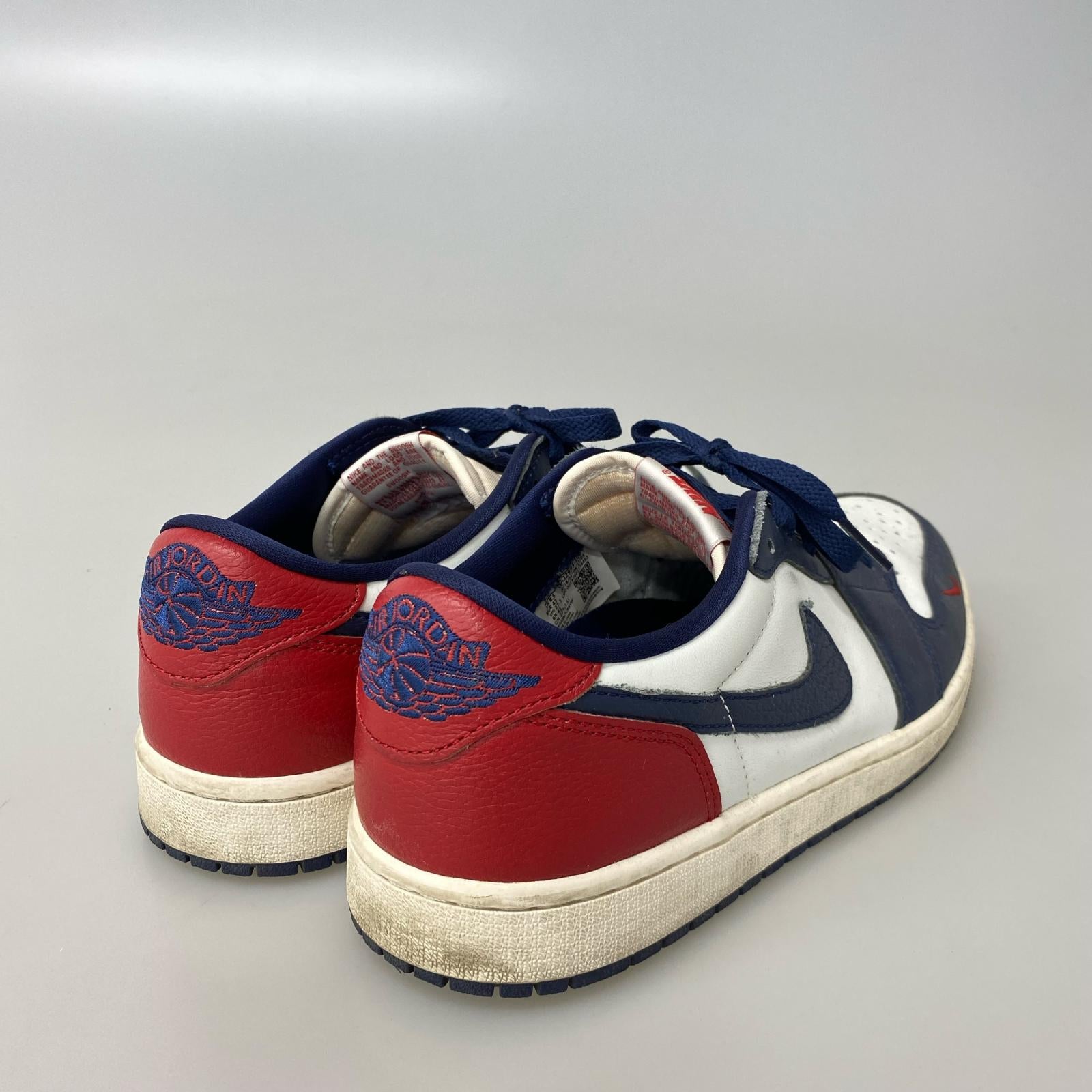 スニーカー Air Jordan 1 Retro Low OG SUMMIT WHITE/GYM RED HQ2993-100 27.5cm (US9 1/2 UK9 EU45)
