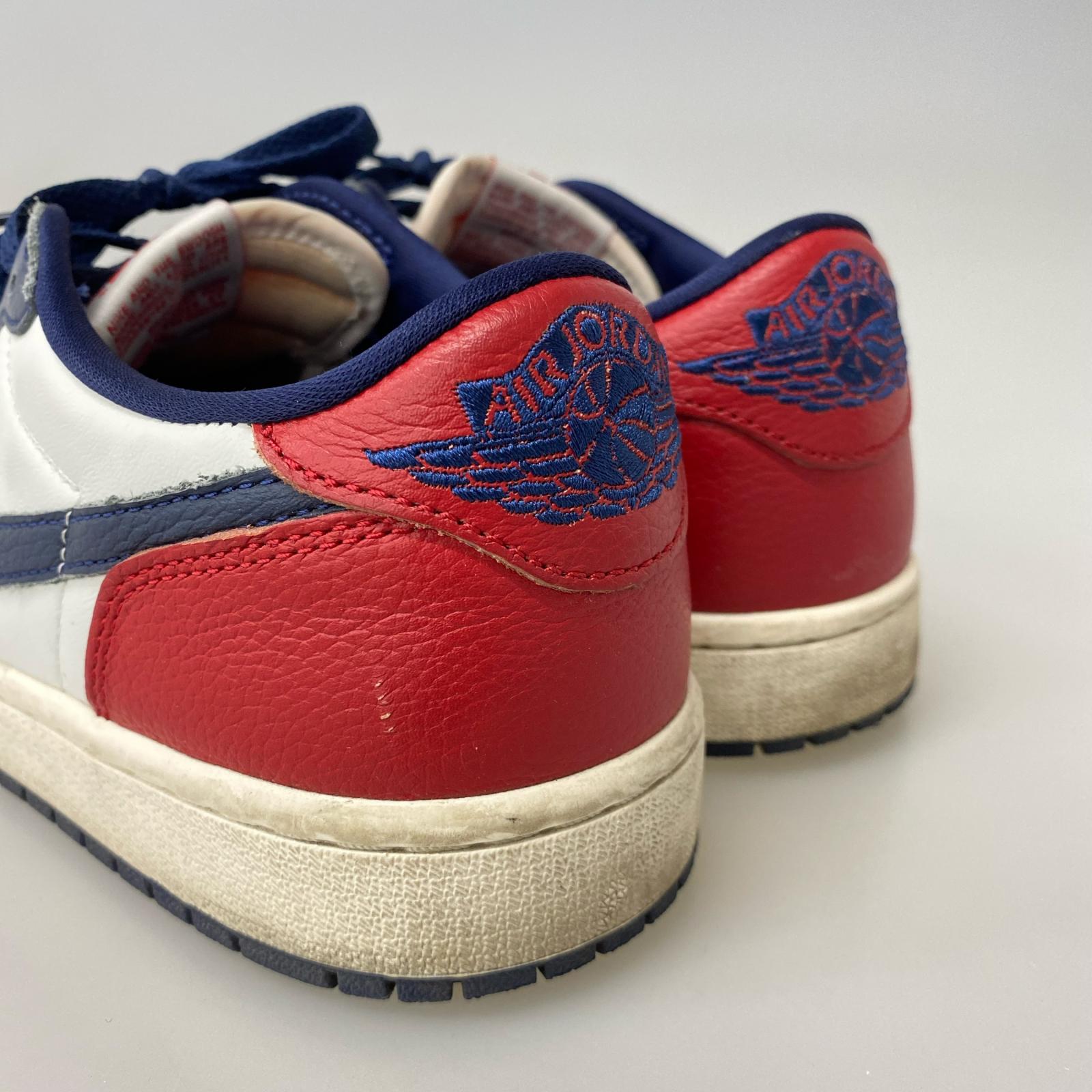 スニーカー Air Jordan 1 Retro Low OG SUMMIT WHITE/GYM RED HQ2993-100 27.5cm (US9 1/2 UK9 EU45)