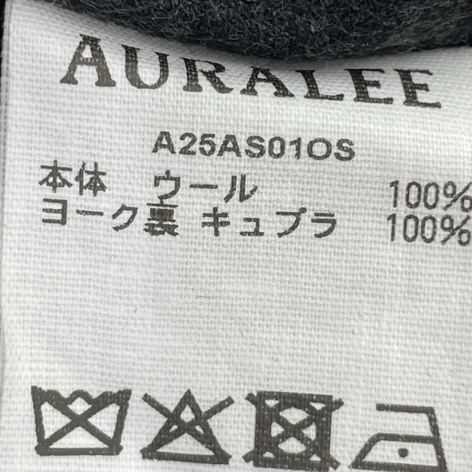 長袖シャツ AURALEE SUPER LIGHT WOOL SHIRT 4 グレー 4 グレー