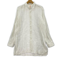 長袖シャツ PERIOD FEATURES kurtaシャツ ホワイト ホワイト