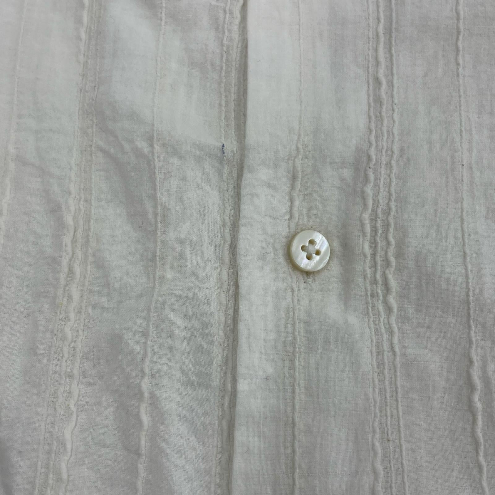 長袖シャツ PERIOD FEATURES kurtaシャツ ホワイト ホワイト