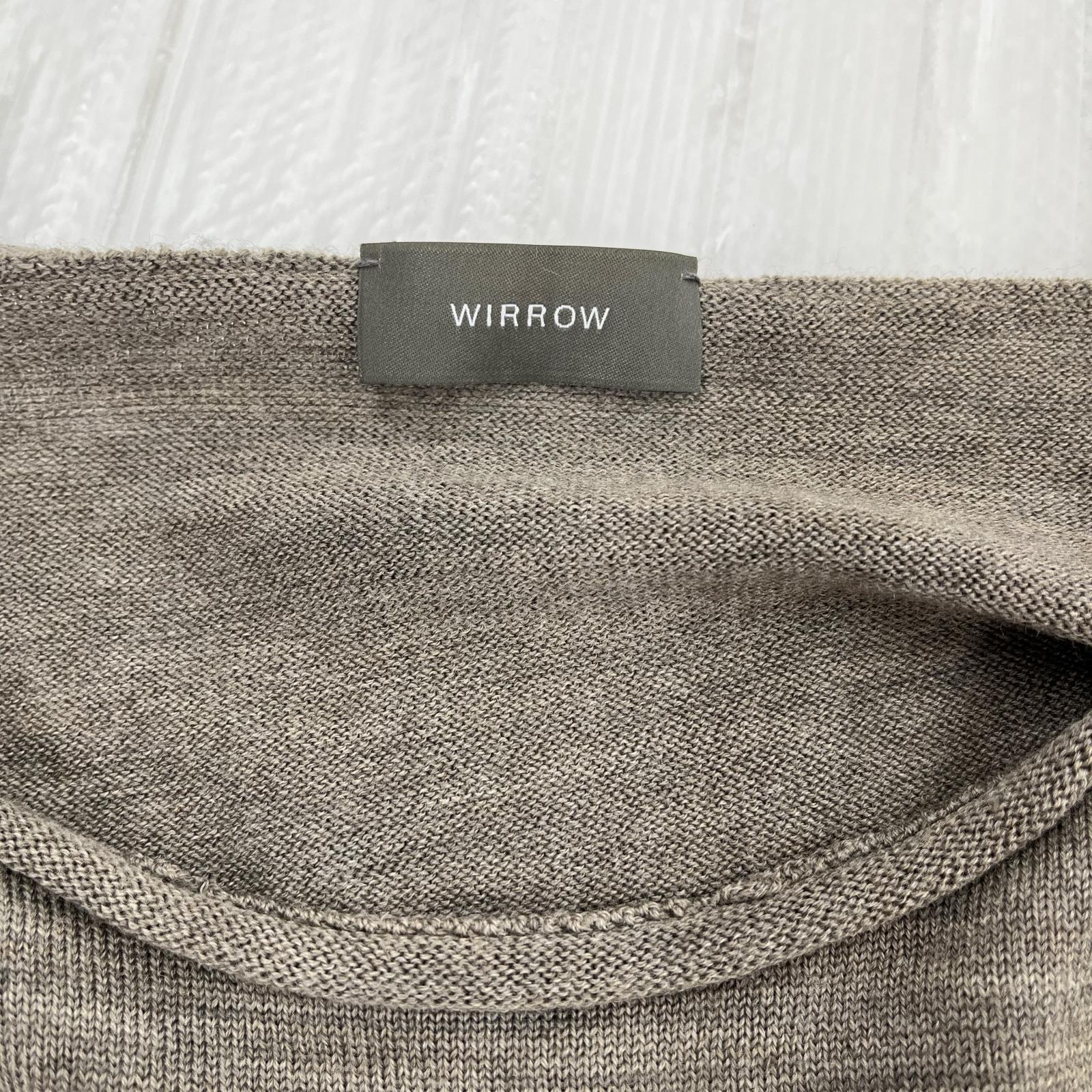 ニット WIRROW 24AW Boat neck knit pullove ボートネックニット 2 ブラウン 2 ブラウン