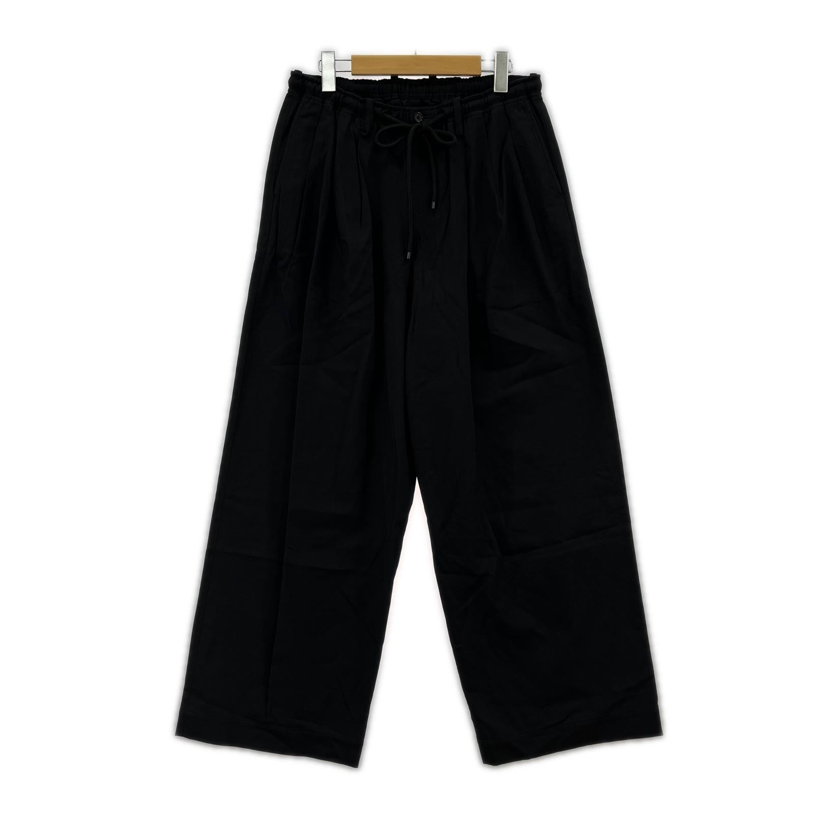 パンツ markaware 26SS TRIPLE PLEATED EASY TROUSERS 2 ブラック 2 ブラック